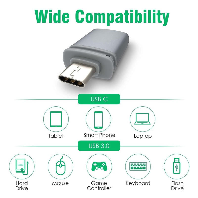 AGARO Blaze USB 3.0 to USB Type C OTG Adapter