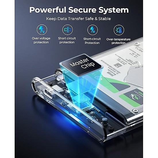 ORICO 2.5'' Hard Drive Enclosure Type-C USB 3.1 Gen2 to SATA 6Gbps Computer External HDD Enclosure