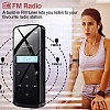 RUIZU D50 8GB MP3 Player, Bluetooth 5.0, HiFi Lossless Sound Portable Music Player 