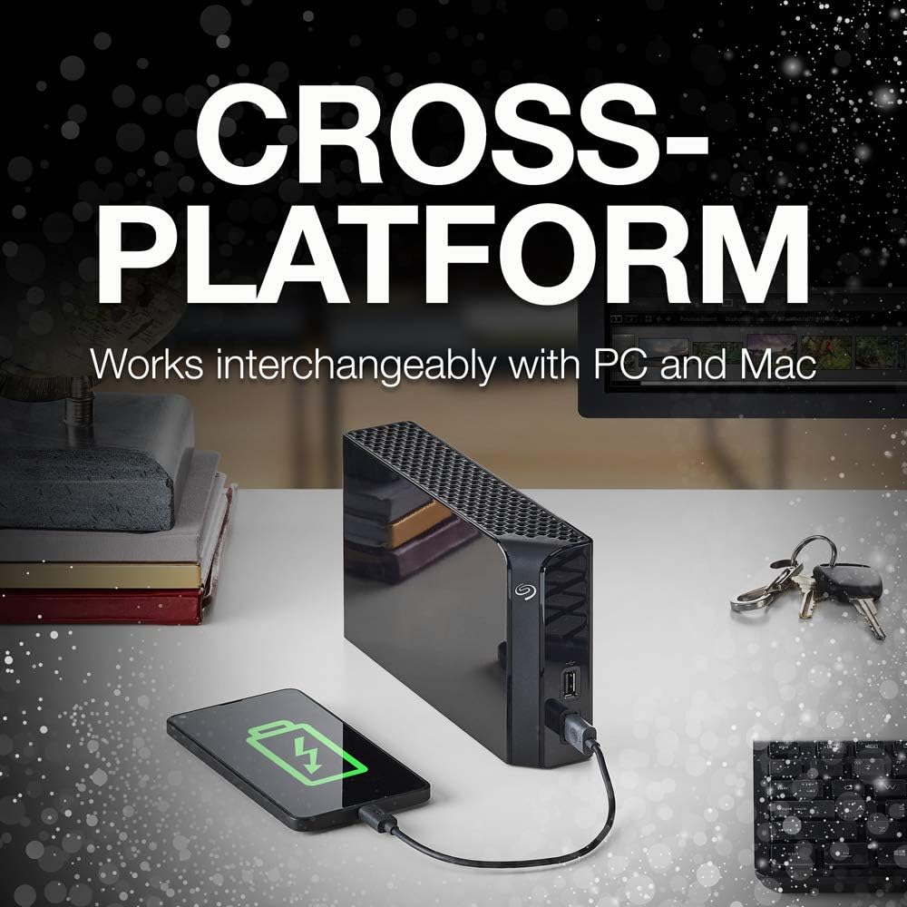 Seagate Backup Plus Hub 8 TB External HDD - USB 3.0 for Windows