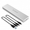 ORICO Mini M.2 NVME SSD Enclosure Clip Type Aluminum NVME External Hard Drive Case USB3.1 Gen2 Type-C up to 2TB 10Gbps [SSD NOT Included]