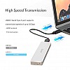 ORICO Mini M.2 NVME SSD Enclosure Clip Type Aluminum NVME External Hard Drive Case USB3.1 Gen2 Type-C up to 2TB 10Gbps [SSD NOT Included]