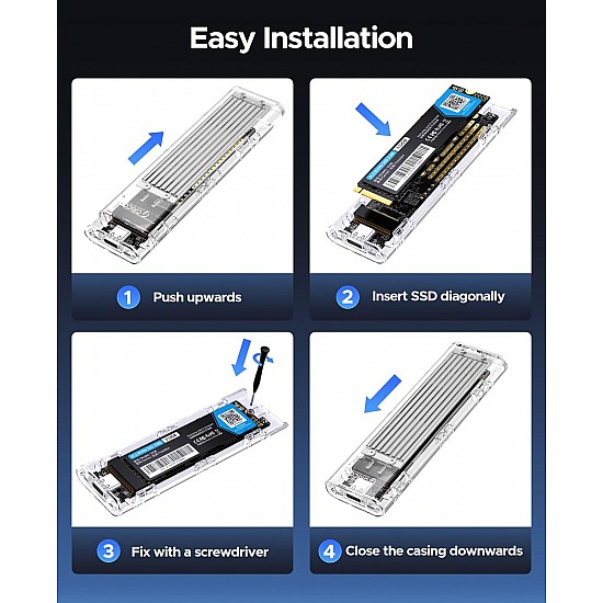 ORICO NVME M.2 to Type-C USB3.1 Gen2 10Gbps