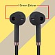 Zebronics Zeb-Corolla In Ear Wired Earphone with Mic, 3.5mm Jack, 1.2 Meter Cable, Multi Function Button