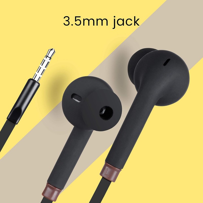 Zebronics Zeb-Corolla In Ear Wired Earphone with Mic, 3.5mm Jack, 1.2 Meter Cable, Multi Function Button