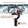 All in 1 3-Axis Gimbal Stabilizer for Compact Camera Action Camera and Smartphone, Compatible