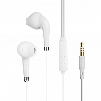 ZEBRONICS Zeb-Calyx Wired in Ear Earphone with Mic (White)-