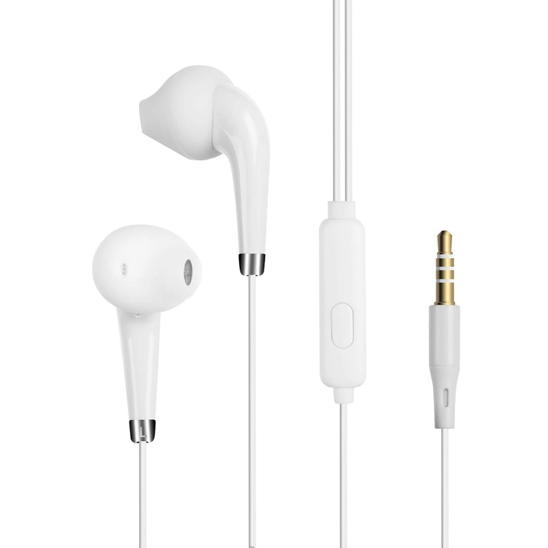 ZEBRONICS Zeb-Calyx Wired in Ear Earphone with Mic (White)-