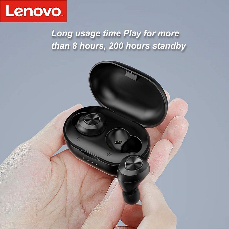 Lenovo HT10 True Wireless Earbuds Earphones Headphones (Bluetooth V5.0) (Black)