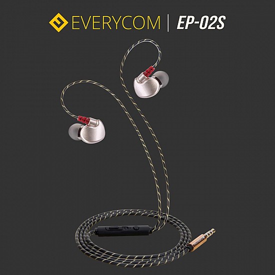 Everycom Xtreme True Sports Earphones with in-Line Mic for All 3.5mm Jack Devices(Gold)