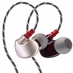 Everycom Xtreme True Sports Earphones with in-Line Mic for All 3.5mm Jack Devices(Gold)