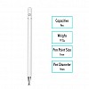 Xmate Stylus Pen for Touchscreen Devices, Fine Point, Capacitive Pen (White)