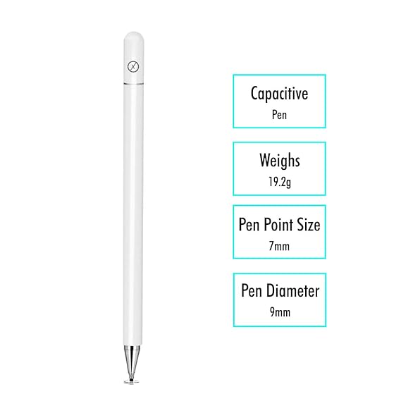 Xmate Stylus Pen for Touchscreen Devices, Fine Point, Capacitive Pen (White) Xmate Stylus Pen for Touchscreen Devices, Fine Point, Capacitive Pen (White)