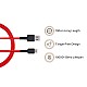 Mi Xiaomi Braided Type C 100Cm Cable Red|Supports Upto 22.5 Charging|Tangle Free Sturdy Built with Kevlar Protection