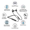 Matlek Fast Charging Bluetooth Earphone Wireless Headphone Neckband Sweat Proof