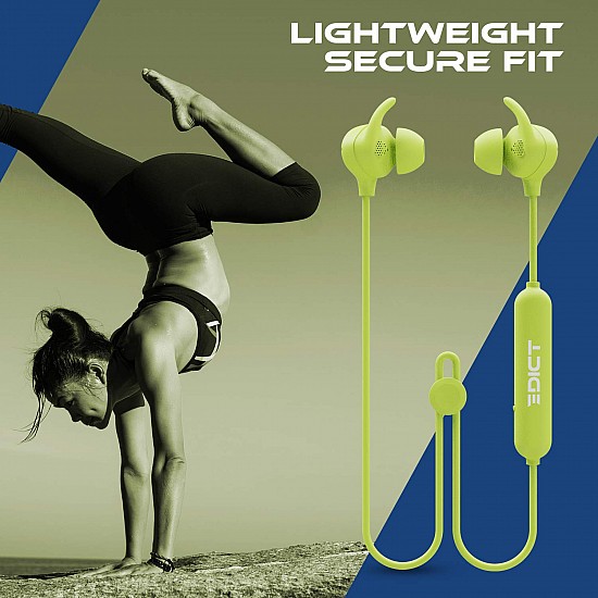 EDICT by Boat EWE01 Wireless Bluetooth in Ear Earphone with Mic (Lime)