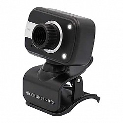 ZEBRONICS Zeb-Crystal Clear Web Camera with 3P Lens,Built-in Microphone