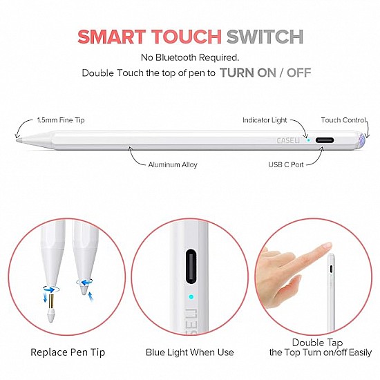 CASE U Stylus Pen for iPad with Plam Rejection & Tilt Sensor