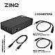 ZINQ Mini UPS for 12V Routers, High Power Fiber Routers, Broadband Modems (Black)