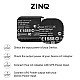 ZINQ Mini UPS for 12V Routers, High Power Fiber Routers, Broadband Modems (Black)