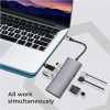 ZEBRONICS 7 in1 USB Type C Multiport Adapter Zeb TA1500UCVP with USB, HDMI, SD, Micro SD, Type C PD