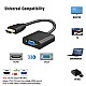 Live Tech HDMI to VGA with 1PC Audio Cable - (Black)