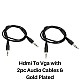 Live Tech HDMI to VGA with 1PC Audio Cable - (Black)