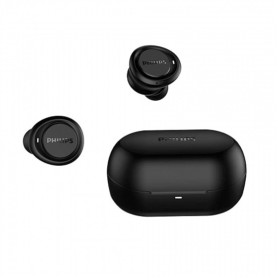 Philips Audio TWS Tat1215 Bluetooth Truly Wireless in Ear Earbuds with Mic with 18 Hr Playtime - 6+12, Ipx4, Voice Assistant (Black)