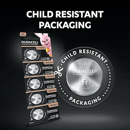 Duracell CR2032 3V Lithium Coin Battery, 20 pcs, 2032 Coin Button Cell Battery, DL2032