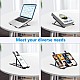 Cosmic Byte Adjustable Aluminum Portable Laptop Rack Stand for Upto 17" laptops, Tablets, Mobiles, Books with Pouch (Dark Grey)