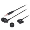 Modernista DopePlugs High Bass in Ear Wired Earphones with Mic, Black