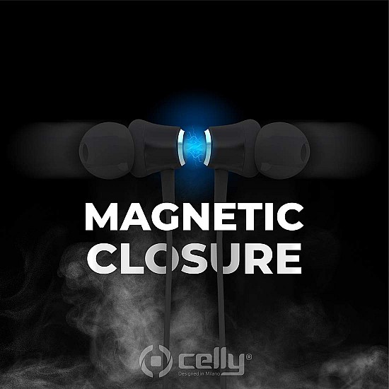 Celly Magnetic in-Ear Bluetooth 5 Wireless Headset - (Black)