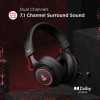 boAt Immortal IM1000D Dual Channel Gaming Wired Over Ear Headphones with mic - (Black Sabre)