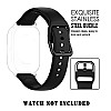 HUMBLE Silicone 19mm Replacement Band Strap with Metal Buckle Compatible with Noise Colorfit Pro 2, Boat Storm Smart Watch & Watches with 19mm Lugs-