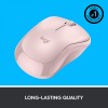 Logitech M221 Wireless Mouse, Silent Buttons, 2.4 GHz - Rose