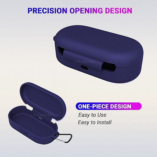 LIRAMARK Shockproof Protective Silicone 360° Cover Case -  (Midnight Blue)