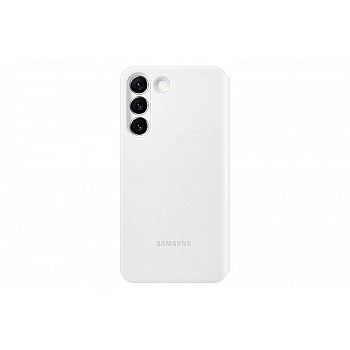 Samsung Polycarbonate Original Galaxy S22 5G Smart Clear View Cover, White