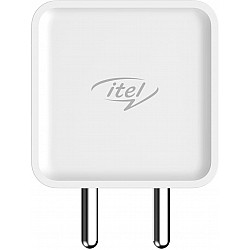 Itel ICI-42-C 100V Dual Output 2 Pin Wall Charger for Cellular Phones (White)