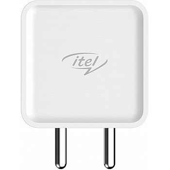 Itel ICI-42-C 100V Dual Output 2 Pin Wall Charger for Cellular Phones (White)