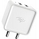 Itel ICI-42-C 100V Dual Output 2 Pin Wall Charger for Cellular Phones (White)