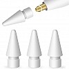 ZORBES® 4 Pack Replacement Tips for Apple Pencil 1st Gen & 2nd Gen, iPad Pro Pencil- White