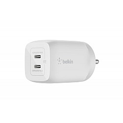 Belkin 65W GaN Dual USB-C (Type C) PD 3.0 Fast Charger with Pps-White