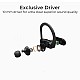 Bass Evolution 2019 Design Hexa Bluetooth 5.0 Wireless Sports Earphones with Mic (Black)