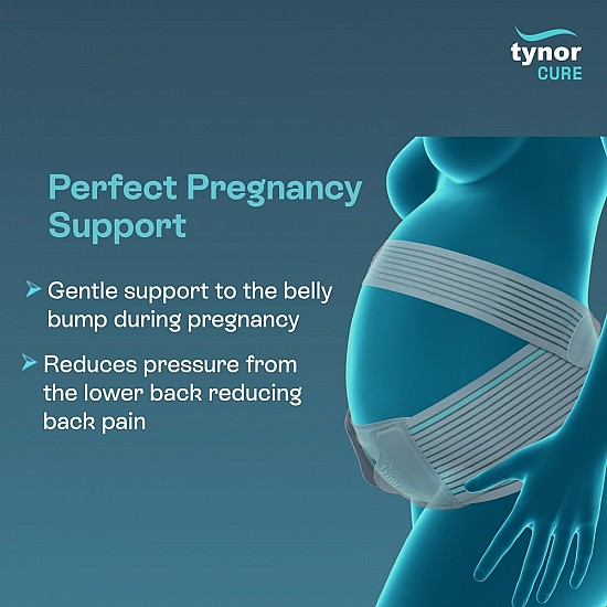 Tynor Pregnancy Back Support, Grey, Medium, 1 Unit