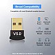 Sellingal Ultra-Mini Bluetooth CSR 4.0 USB Dongle Adapter for Windows Computer (Black:Golden)