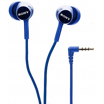 Sony MDR-EX150AP Wired In Ear Headphone with Mic (Blue)