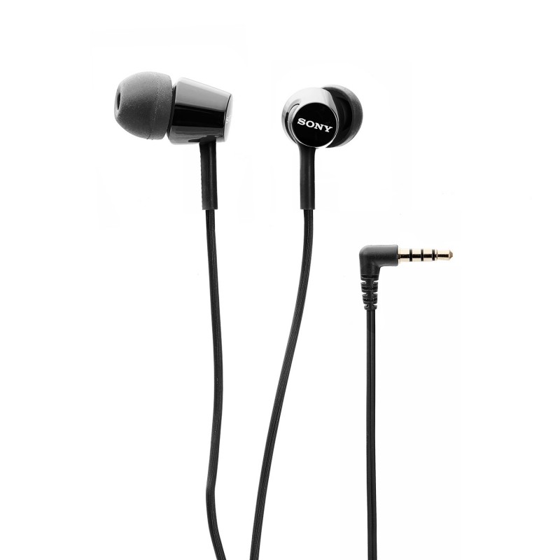 Sony MDR-EX150AP Wired In Ear Headphone with Mic (Black)