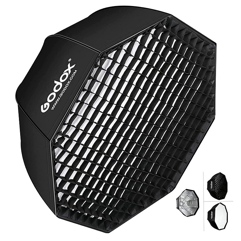 Godox SB-UE 80cm / 32 Inch Portable Octagon Honeycomb Grid Umbrella Speedlite Softbox with Bowens Mount