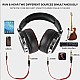 OneOdio Over Ear Headphones Studio Wired Bass Headsets with 50mm Driver, Foldable Lightweight Headphones with Shareport and Mic for DJ Monitoring Mixing Guitar PC TV (Pro-50)