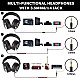 OneOdio Over Ear Headphones Studio Wired Bass Headsets with 50mm Driver, Foldable Lightweight Headphones with Shareport and Mic for DJ Monitoring Mixing Guitar PC TV (Pro-50)